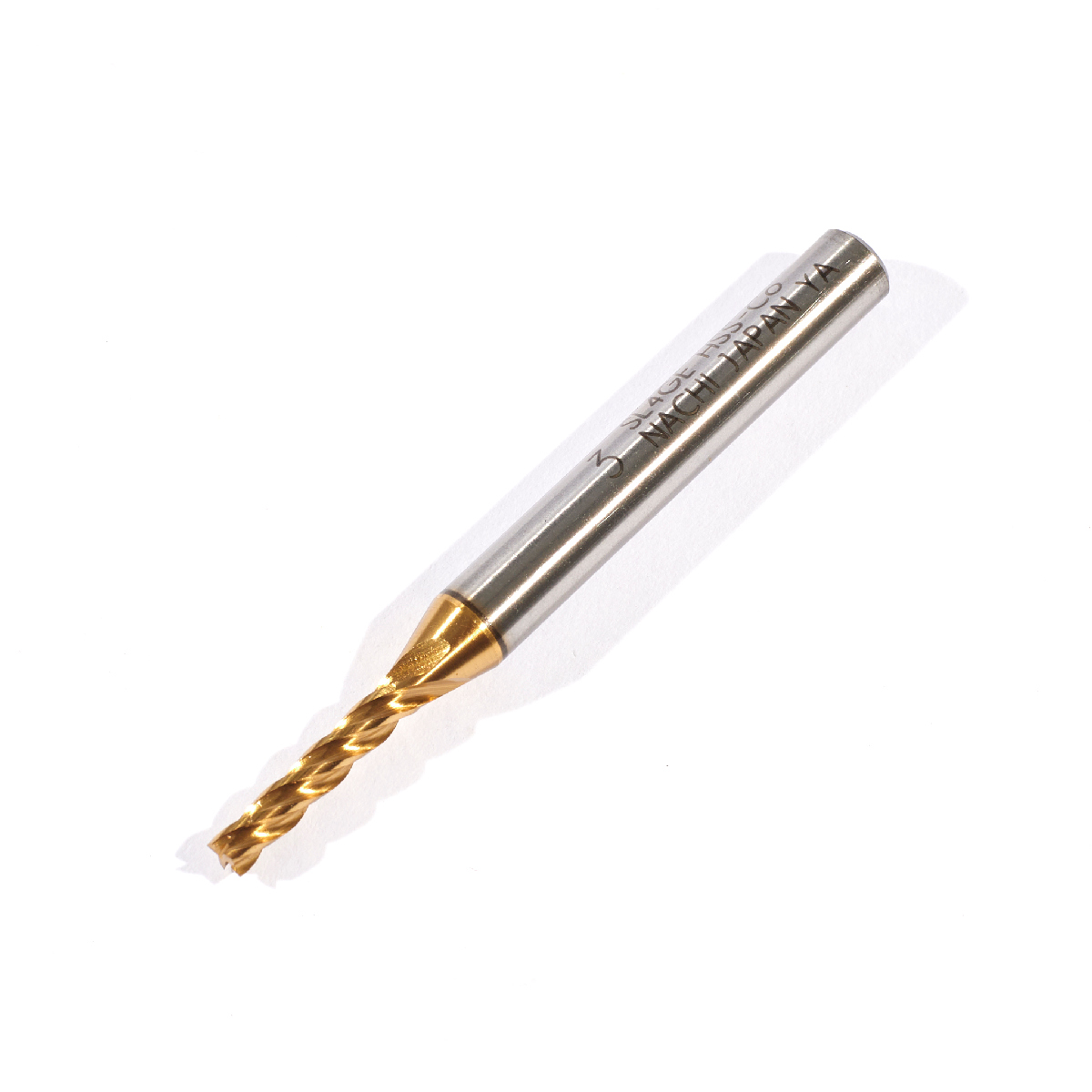 เอ็นมิลล์ 4 เขี้ยวเคลือบ TIN ขนาด 3.0 มม. L6212P NACHI รุ่น NA6212P0300