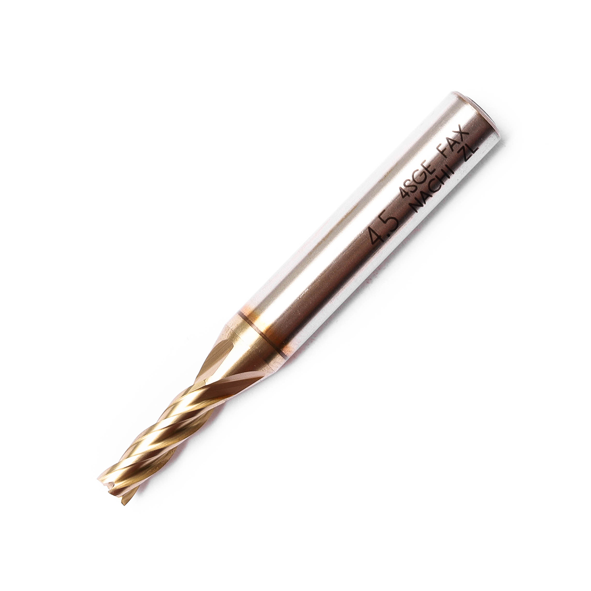 ดอกเอ็นมิลล์เคลือบ SG 4 ฟัน SG-FAX ENDMILL4-FLUTE ขนาด 4.5 มม. L7474P NACHI รุ่น NA7474P0450