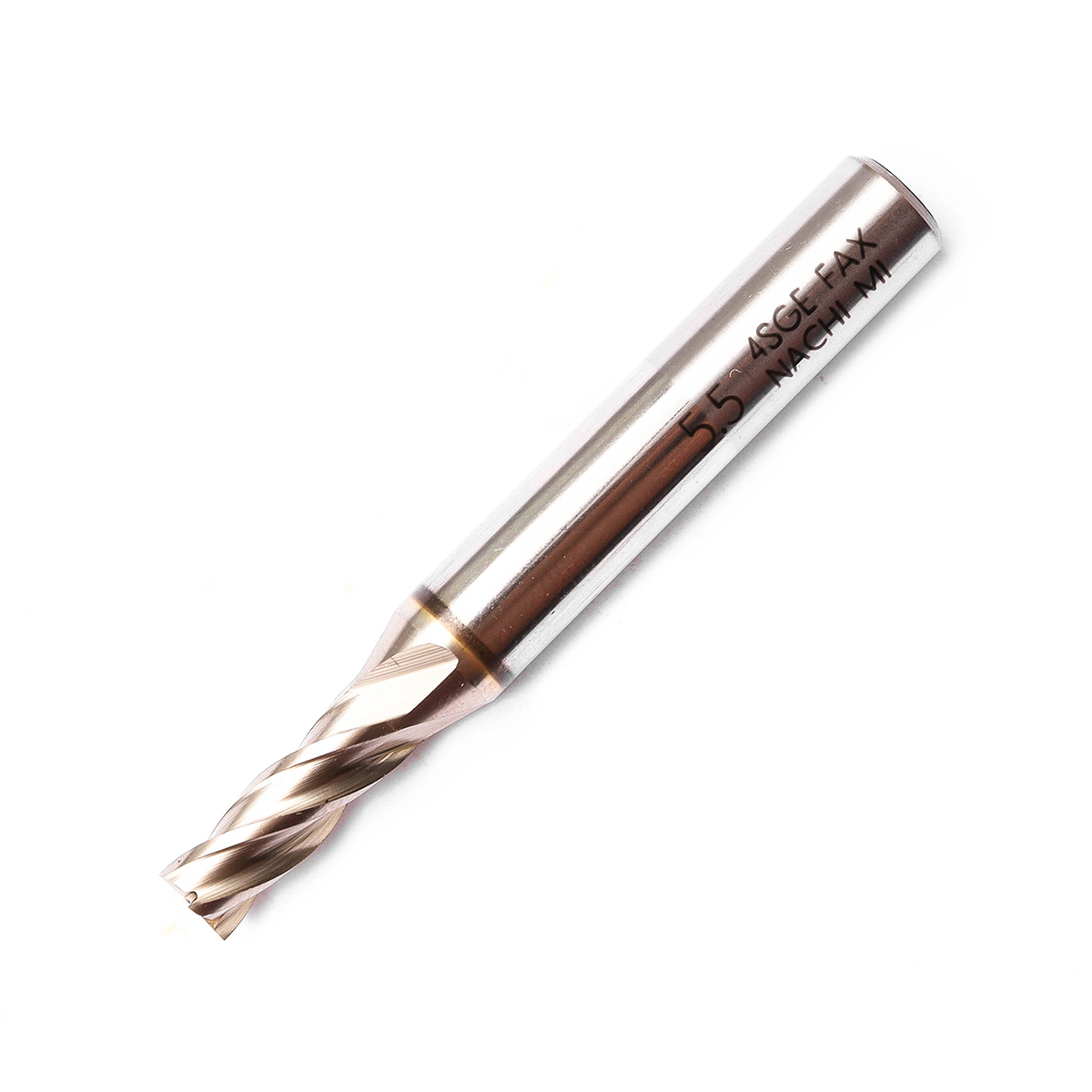 ดอกเอ็นมิลล์เคลือบ SG 4 ฟัน SG-FAX ENDMILL4-FLUTE ขนาด 5.5 มม. L7474P NACHI รุ่น NA7474P0550