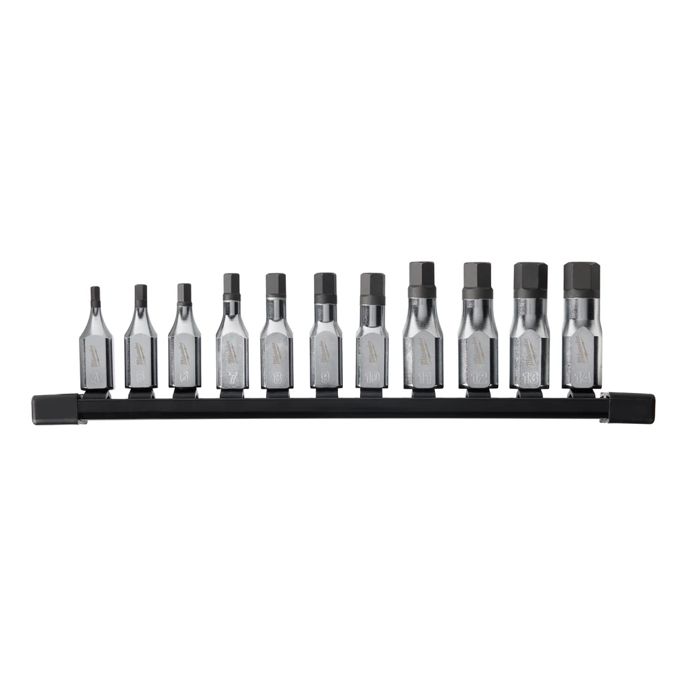 ชุดลูกบล็อกเดือยโผล่หกเหลี่ยม 3/8" 11 ชิ้น - เมตริกซ์ MILWAUKEE รุ่น 48-22-9543