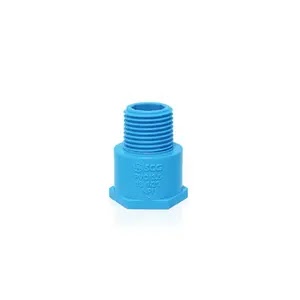 ข้อต่อ ผ.ม. (เกลียวนอก-ใน) พีวีซี หนา สีฟ้า SCG 18 มม. (1/2") ราคา ฿8