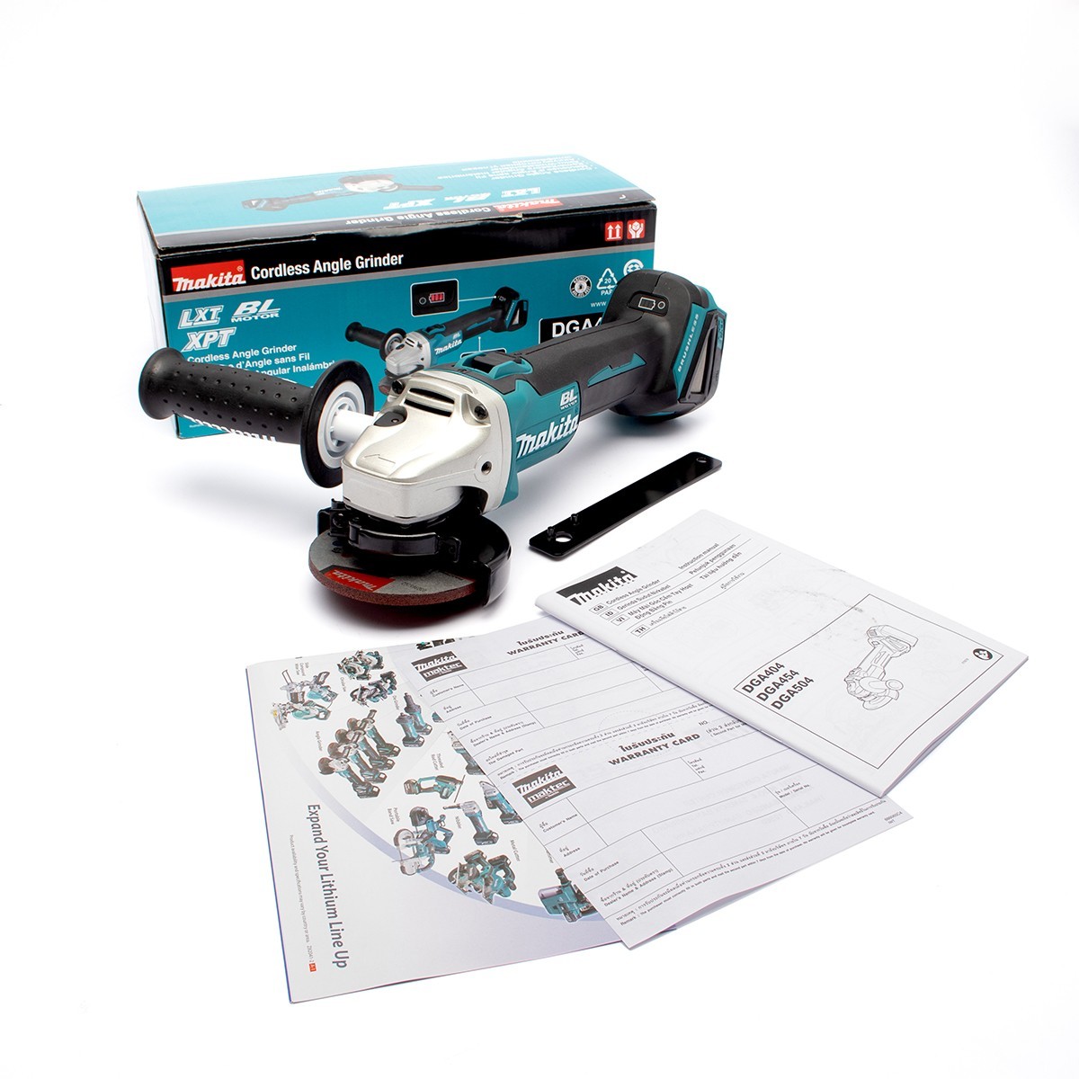 MAKITA 18V Cordless Angle Grinder Size 4 IN Model DGA404Z, No Load Speed 8500 RPM (Exclude Battery and Charger) price ฿4,048