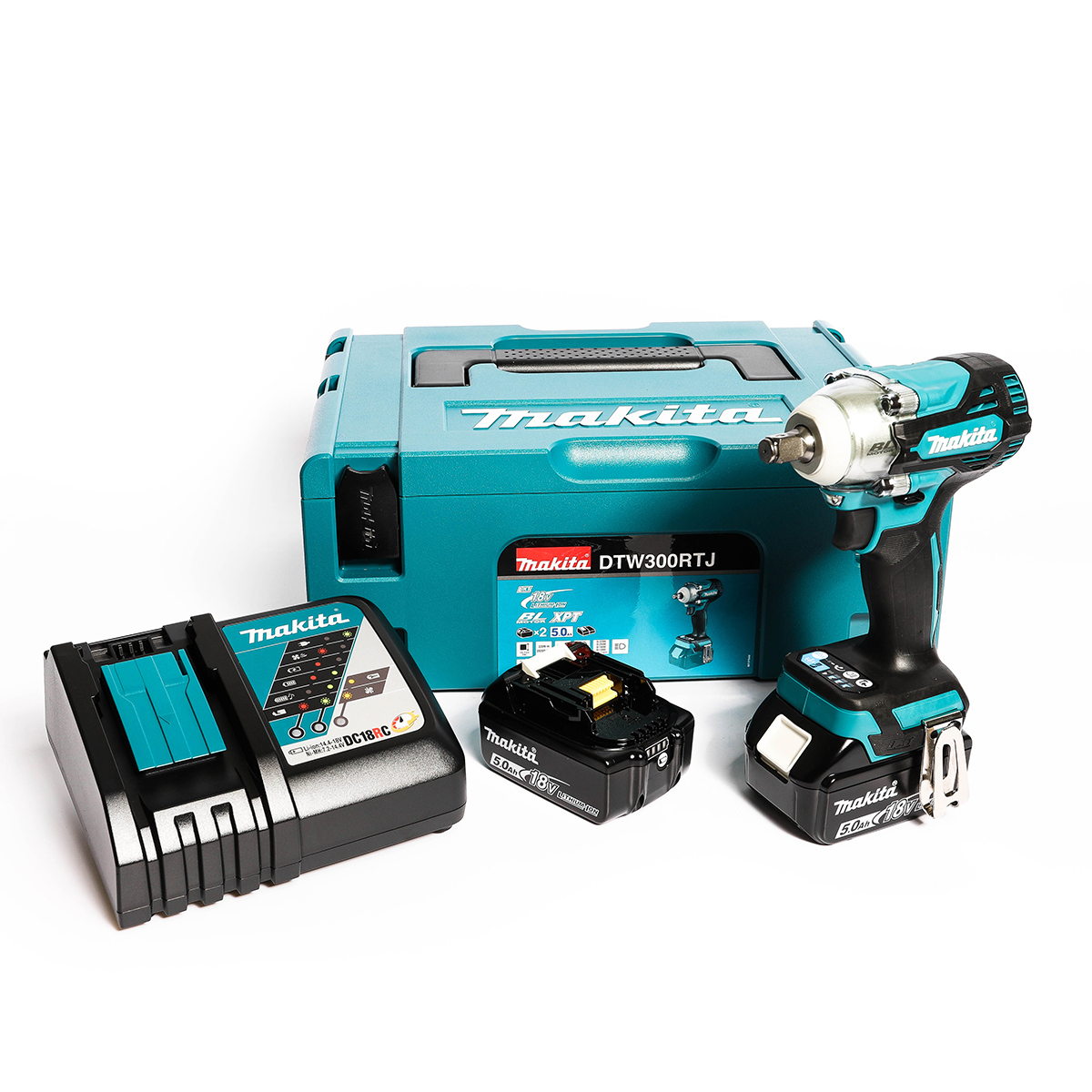 牧田 充电式电动扳手 18 V 1/2 英寸 型号 DTW300RTJ 最大扭矩 330 N·m 含电池和充电器 (牧田) MAKITA 价格 ฿12,826