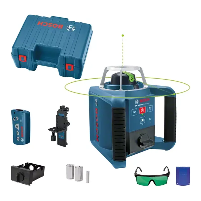 เลเซอร์แบบหมุนกำหนดแนวเส้น 300 เมตร (ชุดSet) เลเซอร์สีเขียว BOSCH รุ่น GRL 300 HVG SET ราคา ฿36,800