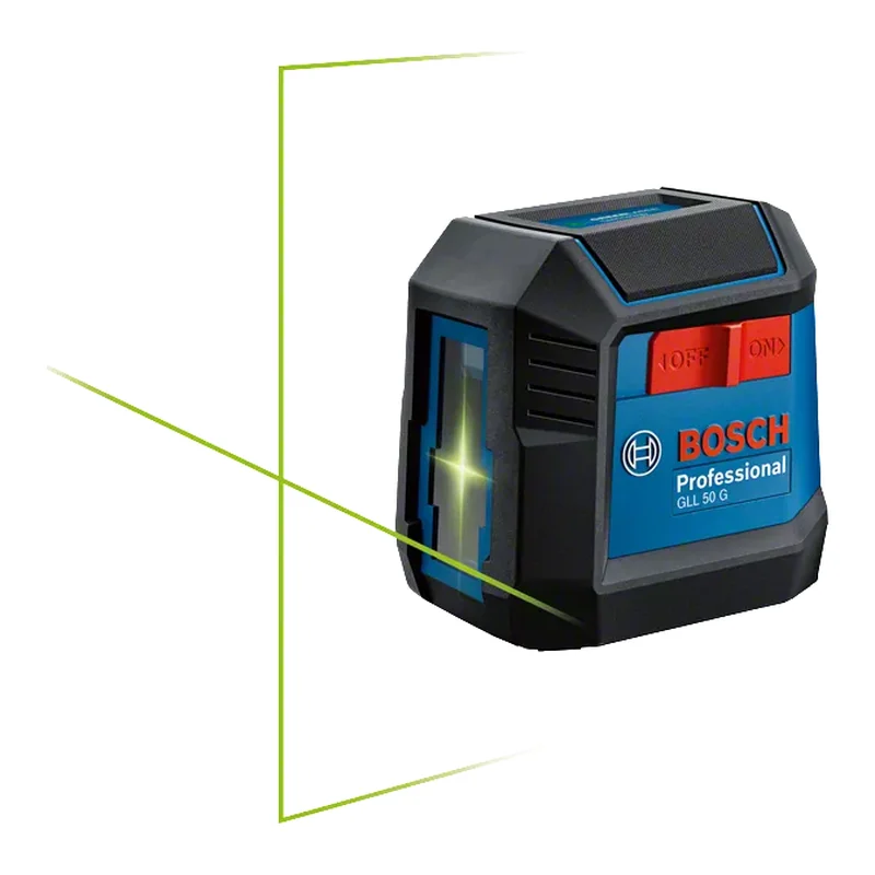 เลเซอร์กำหนดแนวเส้นกากบาท 2 เส้น เลเซอร์สีเขียว ระยะการวัด 15 เมตร BOSCH รุ่น GLL 50 G ราคา ฿3,624