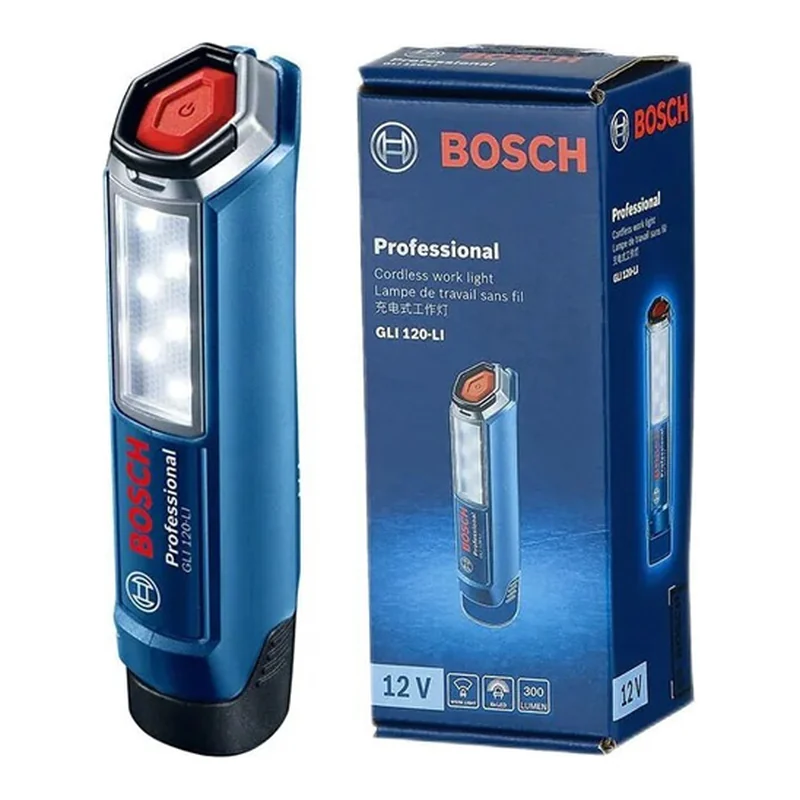 ไฟฉาย LED ไร้สาย 12V ตัวเครื่องเปล่า BOSCH รุ่น GLI 120 V-LI (SOLO) ราคา ฿1,064