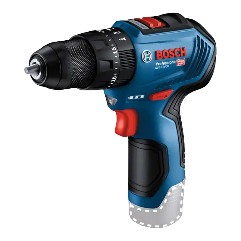 สว่านกระแทกไร้สาย 12V BOSCH รุ่น GSB 12 V-30 (SOLO) Brushless ราคา ฿2,560