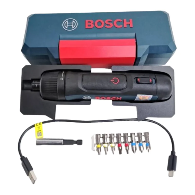ไขควงไร้สาย 3.6V BOSCH รุ่น GO 3 (Kit) หัวล็อค Universal หัวชาร์ต USB C + อุปกรณ์เสริม 9 ชิ้น ราคา ฿1,568