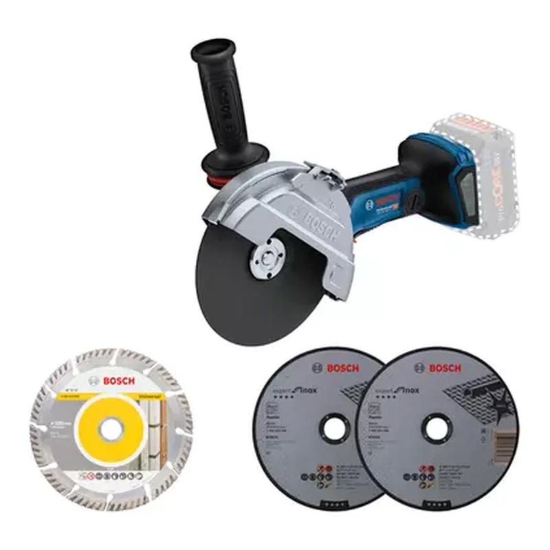 เครื่องตัด เจียร์ไร้สาย 7" 18V BOSCH รุ่น GWS 18V-180 PC (7") (SOLO) Brushless Motor BiTurbo ราคา ฿10,320