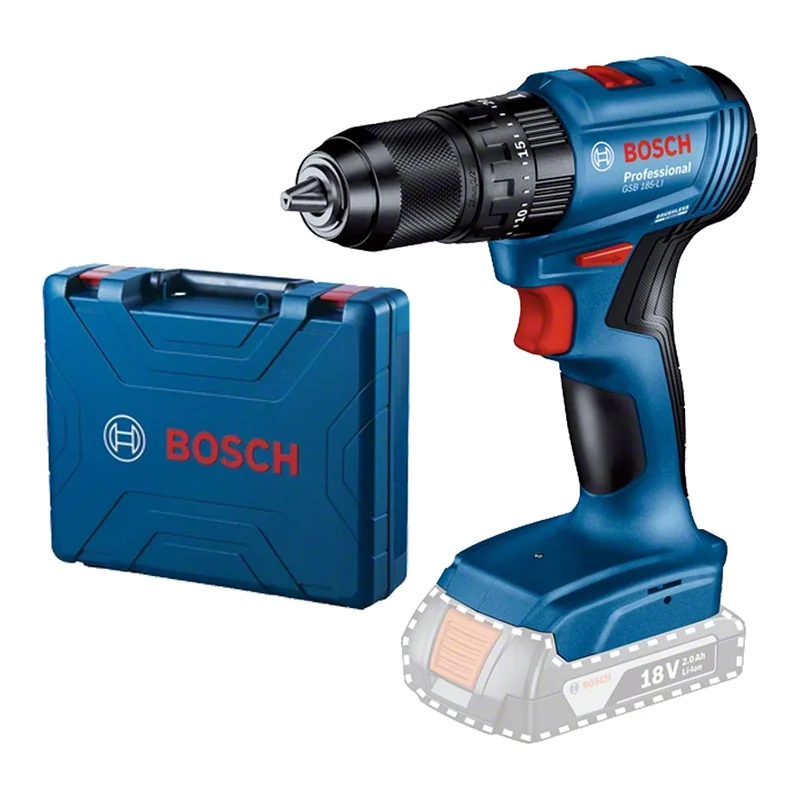 สว่านกระแทกไร้สาย 4 หุน 18V BOSCH รุ่น GSB 185-LI (SOLO) Brushless Motor ราคา ฿2,520