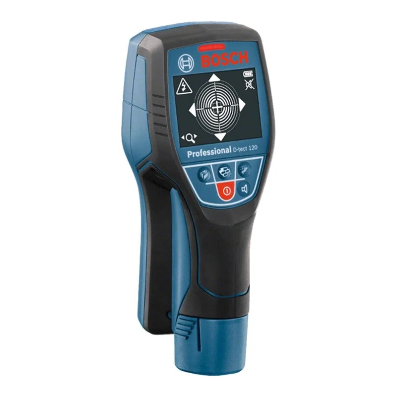 เครื่องตรวจหา โลหะ ทองแดง (ที่มีกระแสไฟฟ้า) BOSCH รุ่น D-tect 120 Set Charger+Battery ราคา ฿8,800