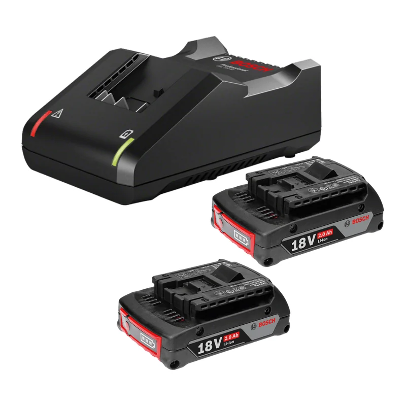 แท่นชาร์จ+แบตเตอรี่ 18V (1 Charger GAL 18V-40 + 2 Battery) 2.0Ah BOSCH ราคา ฿4,368