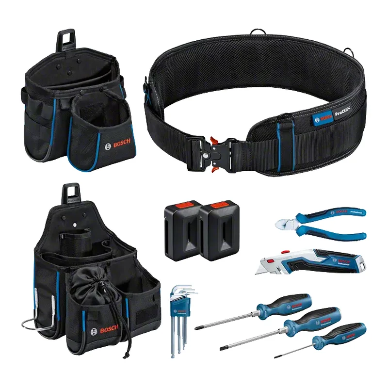 ชุดอุปกรณ์จัดเก็บ Belt 108 + hand tools set ชุดเข็มขัด ช่างไฟ + อุปกรณ์ BOSCH ราคา ฿7,520