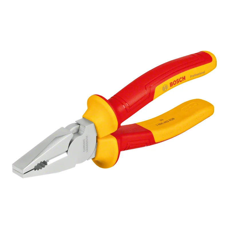 คีมตัดปากตรงกันไฟ VDE 180 มม. BOSCH VDE Combination Plier 180mm ราคา ฿704