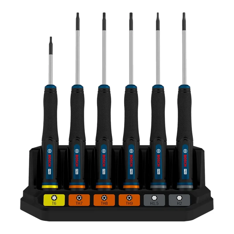 ชุด ไขควง Precision 6 ชิ้น TX / TH / H BOSCH PRO Precision Screwdriver Set TX/TH/H 6-Piece ราคา ฿592