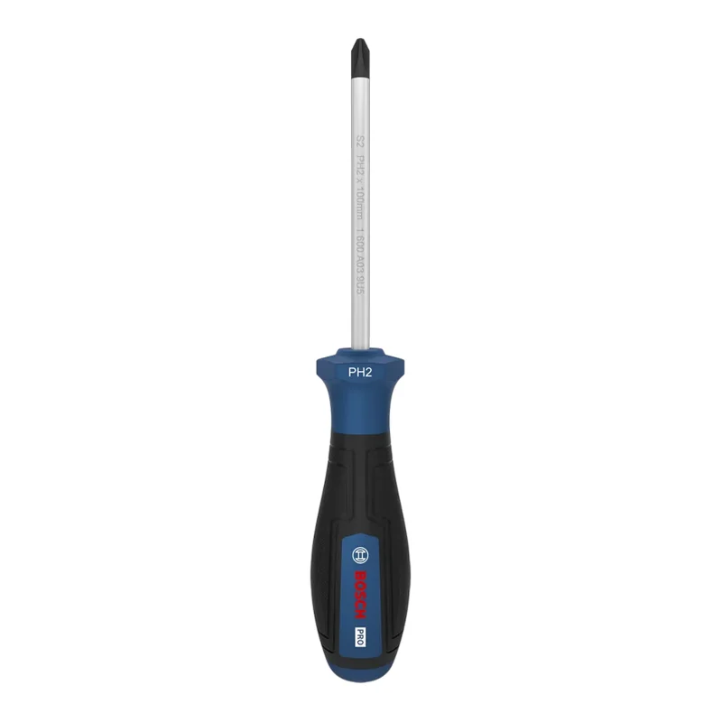ไขควงด้ามเต็ม PH2 (100 มม.) BOSCH PH2*100mm PRO Screwdriver ราคา ฿184