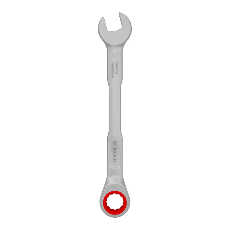 ประแจแหวนฟรีข้างปากตาย 17 มม. BOSCH Ratchet Combination Wrench 17 mm ราคา ฿384