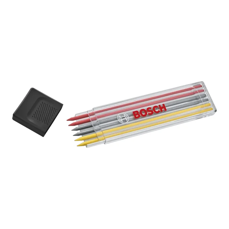 ชุด ดินสอช่าง หลากสี 2.8 mm 6 ชิ้น BOSCH Pencil Leads Multicolor 2.8 mm Refills 6-Piece ราคา ฿120