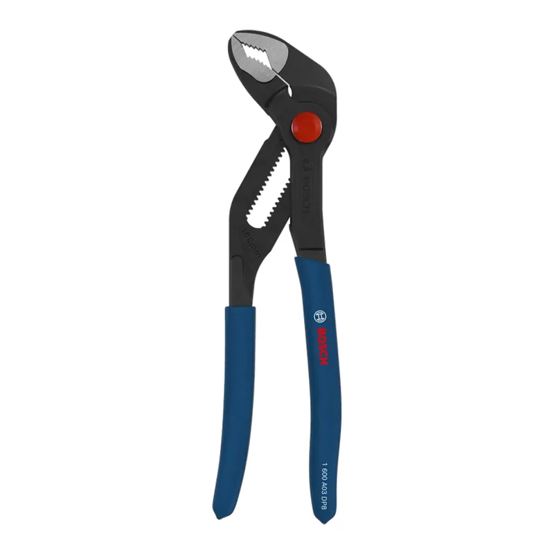 คืมคอม้า ขนาดความยาว 7" แนวฟันปากจับเรียบ ระบบปรับเลื่อนเร็ว - ด้ามจับกันลื่น BOSCH Water Pump Pliers 180 mm ราคา ฿664