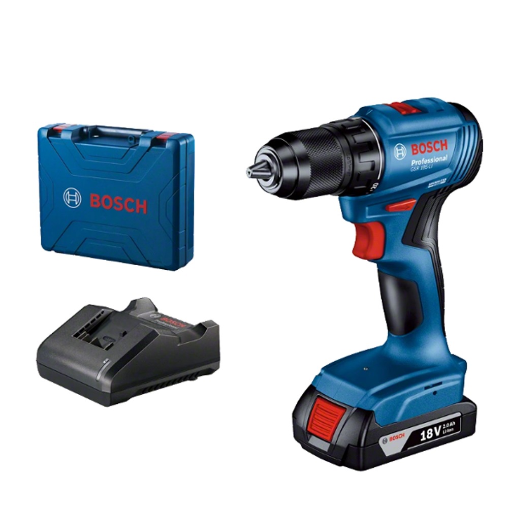 สว่านไร้สาย BOSCH GSR 185-LI (รวมแบต 2Ah x1) ราคา ฿4,104