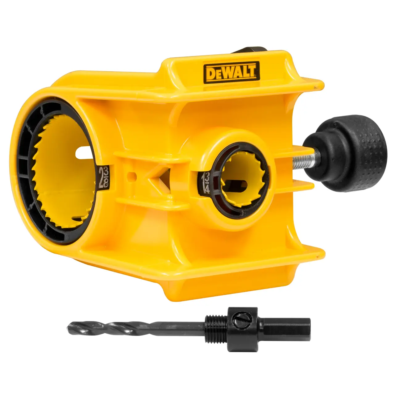 ชุดเจาะไม้ โฮลซอ พร้อมดอกเจาะ Door Lock Installation Kit DEWALT รุ่น D180004 ราคา ฿900