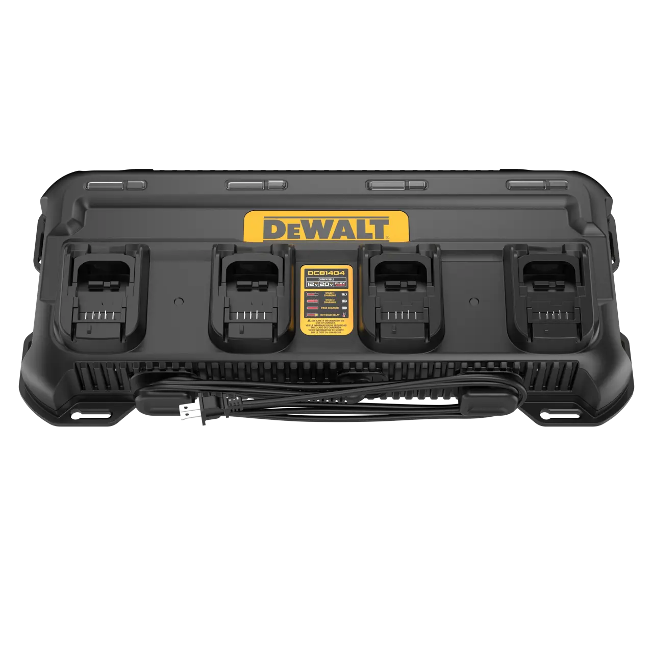 แท่นชาร์ตแบตเตอรี่ 18V (4Ah) 4PORT DEWALT รุ่น DCB1404-QW ราคา ฿4,080