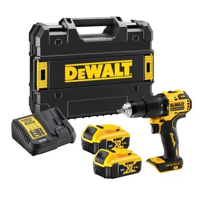 สว่านกระแทกไร้สายไร้แปรงถ่าน 20V Max พร้อมแบตเตอรี่ Powerstack 3.5AH DEWALT รุ่น DCD709P2T-B1 ราคา ฿7,975