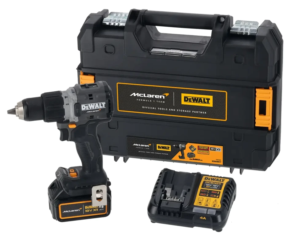 ชุดสว่านกระแทกไร้สาย McLaren DEWALT รุ่น DCD85MM1T-QW ราคา ฿7,095