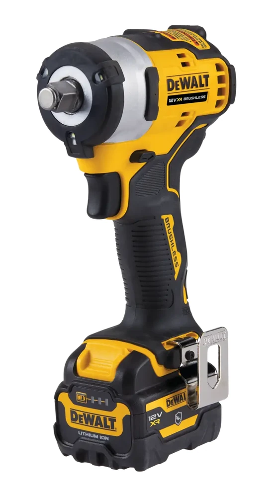 ชุดบล็อกกระแทกไร้สาย 1/2" ไร้แปรงถ่าน 12V 5.0Ah แบตเตอรี่ DEWALT รุ่น DCF901P1G-QW ราคา ฿6,545