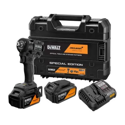 ชุดบล็อกกระแทกไร้สายไร้แปรงถ่าน พร้อมแบตเตอรี่ 5Ah 2 ก้อน และแท่นชาร์จ 18V 1 ชิ้น DEWALT รุ่น DCF92MP2T-QWP ราคา ฿9,075