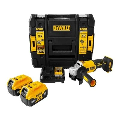 ชุดเครื่องเจียรไร้สาย (ไร้แปรงถ่าน) 20V สวิทซ์แบบสไลด์ DEWALT รุ่น DCG407P2T-B1 ราคา ฿8,250