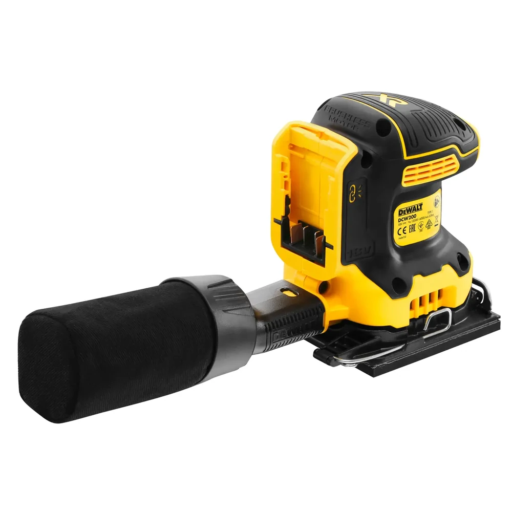 เครื่องขัดกระดาษทรายไร้สายไร้แปรงถ่านขนาดแผ่น 1/4 18V (เครื่องเปล่า) DEWALT รุ่น DCW200N-XJ ราคา ฿4,290