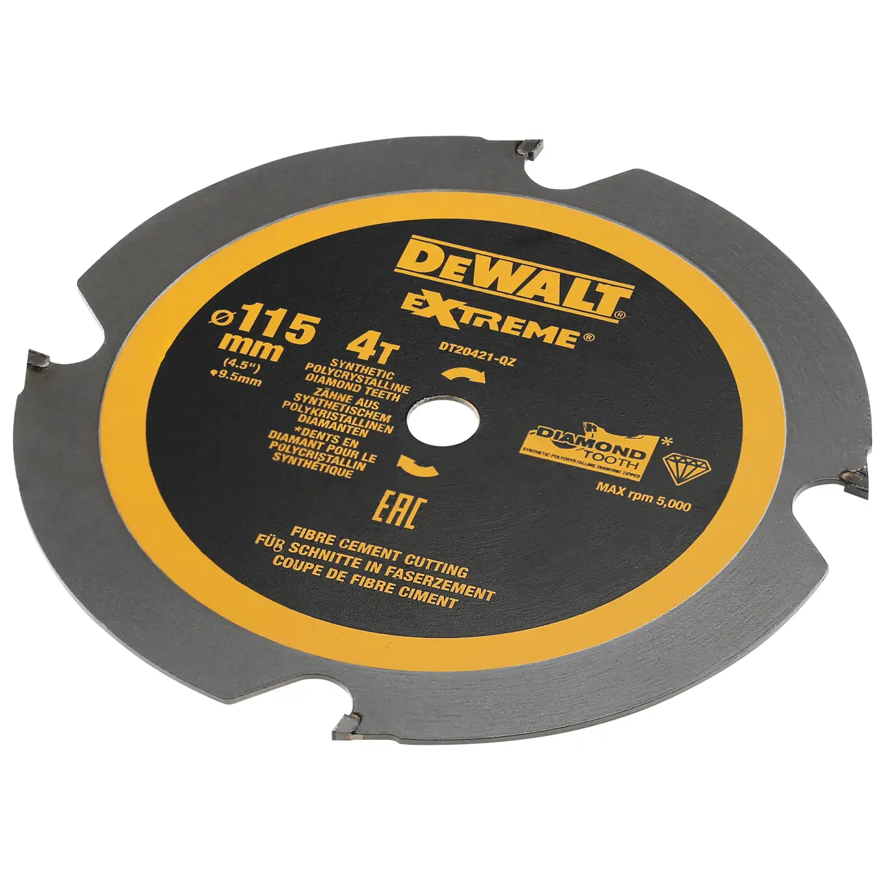 ใบเลื่อยวงเดือนขนาด 115 มม. 4 ฟัน DEWALT รุ่น DT20421-QZ ราคา ฿921