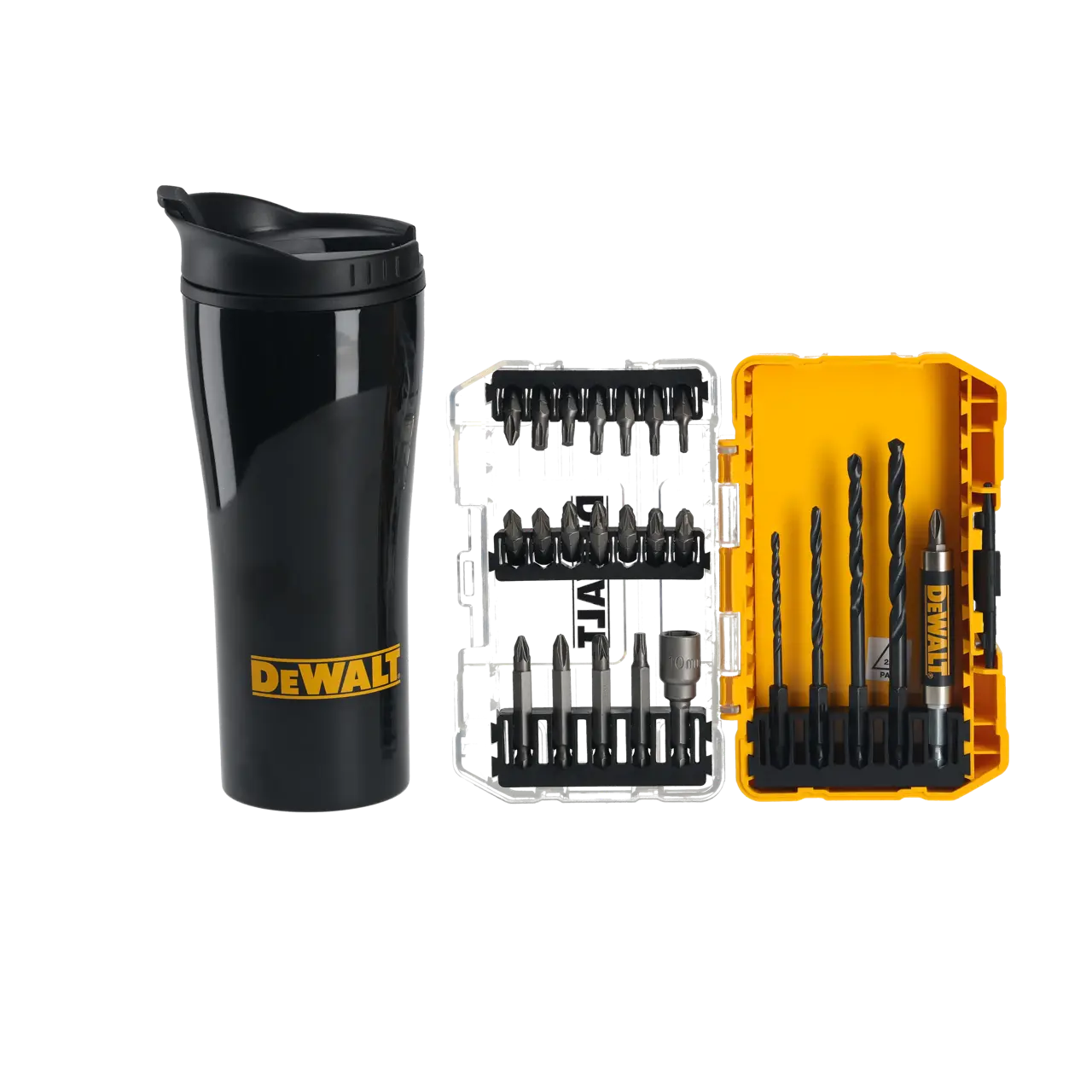 ชุดดอกสว่าน ดอกไขควง จำนวน 25 ชิ้น + แก้วเก็บความเย็น DEWALT รุ่น DT70707-QZ ราคา ฿852.6