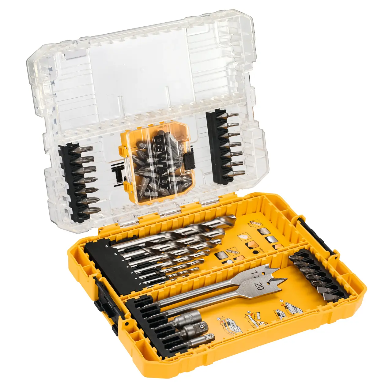 ชุดดอกสว่านและดอกไขควง 55 ชิ้น DEWALT รุ่น DT70757-QZ ราคา ฿1,560