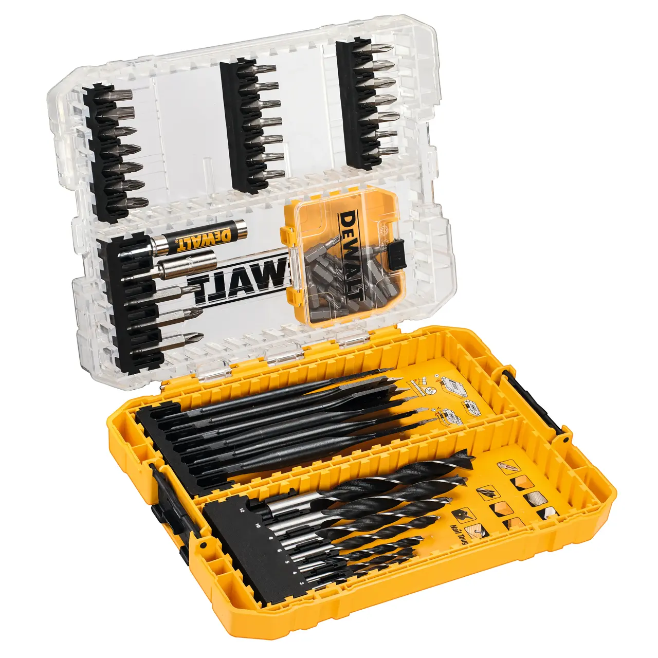 ชุดดอกไขควง 57 ชิ้น + กล่อง tough case DEWALT รุ่น DT70758-QZ ราคา ฿1,554
