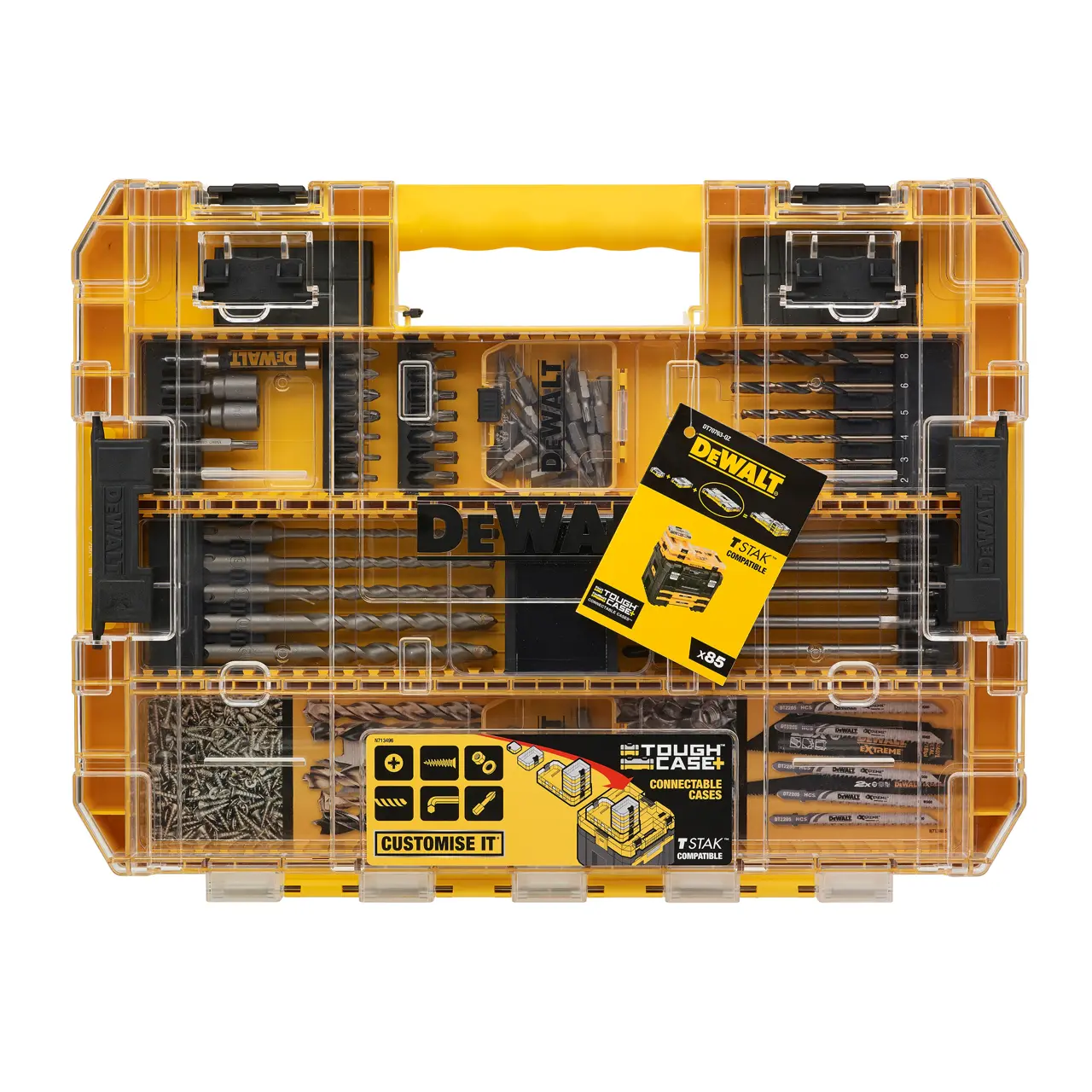 ชุดดอกสว่านและดอกไขควง 85 ชิ้น DEWALT รุ่น DT70763-QZ ราคา ฿2,250