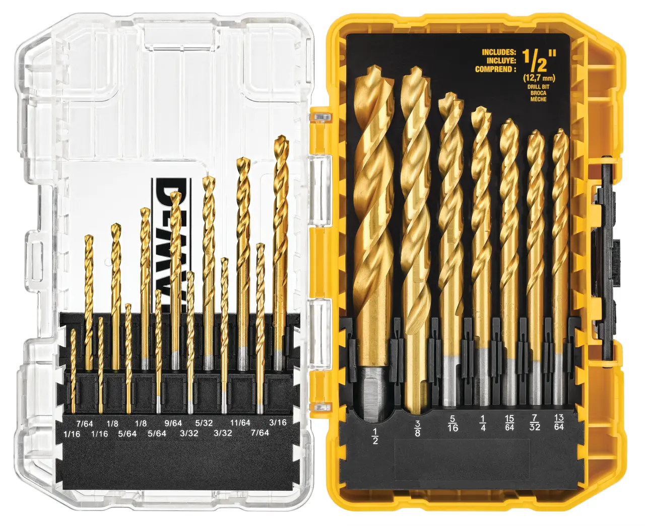 ชุดดอกเจาะเหล็กไทเทเนียม 21 ชิ้น/ชุด DEWALT รุ่น DW1361 ราคา ฿840