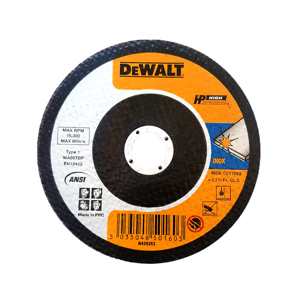 ใบตัดบางขนาด 4 นิ้ว (100x1.2x16มม.) T41 DEWALT รุ่น DWA8060B50 ราคา ฿18