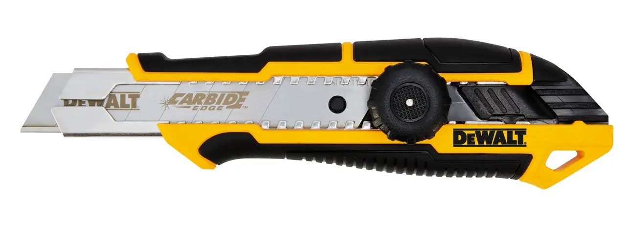 มีดคัตเตอร์ SNAP OFF KNIFE THUMB WHEEL ขนาด 18 มม. DEWALT รุ่น DWHT10332-0 ราคา ฿174