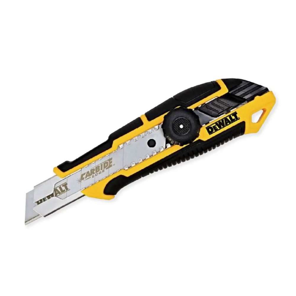 มีดคัตเตอร์ SNAP OFF KNIFE THUMB WHEEL ขนาด 25 มม. DEWALT รุ่น DWHT10333-0 ราคา ฿216