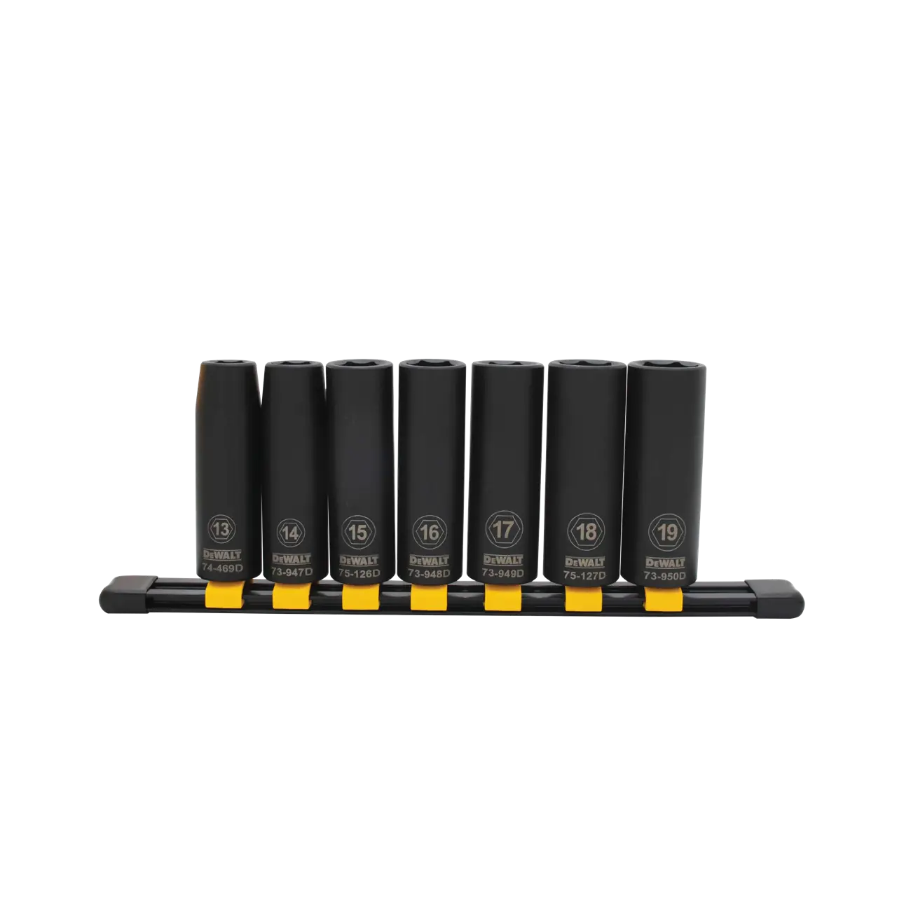 ชุดลูกบ๊อกซ์ 7 ชิ้น 1/2นิ้ว (Deep Impact) DEWALT รุ่น DWMT74449OSP ราคา ฿1,440