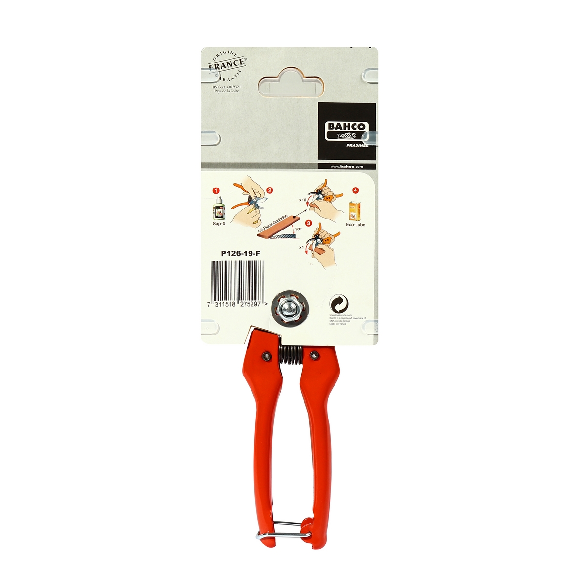 กรรไกรแต่งกิ่ง 19 ซม.(P126-19-F) BAHCO รุ่น 2013 รูปที่ 2
