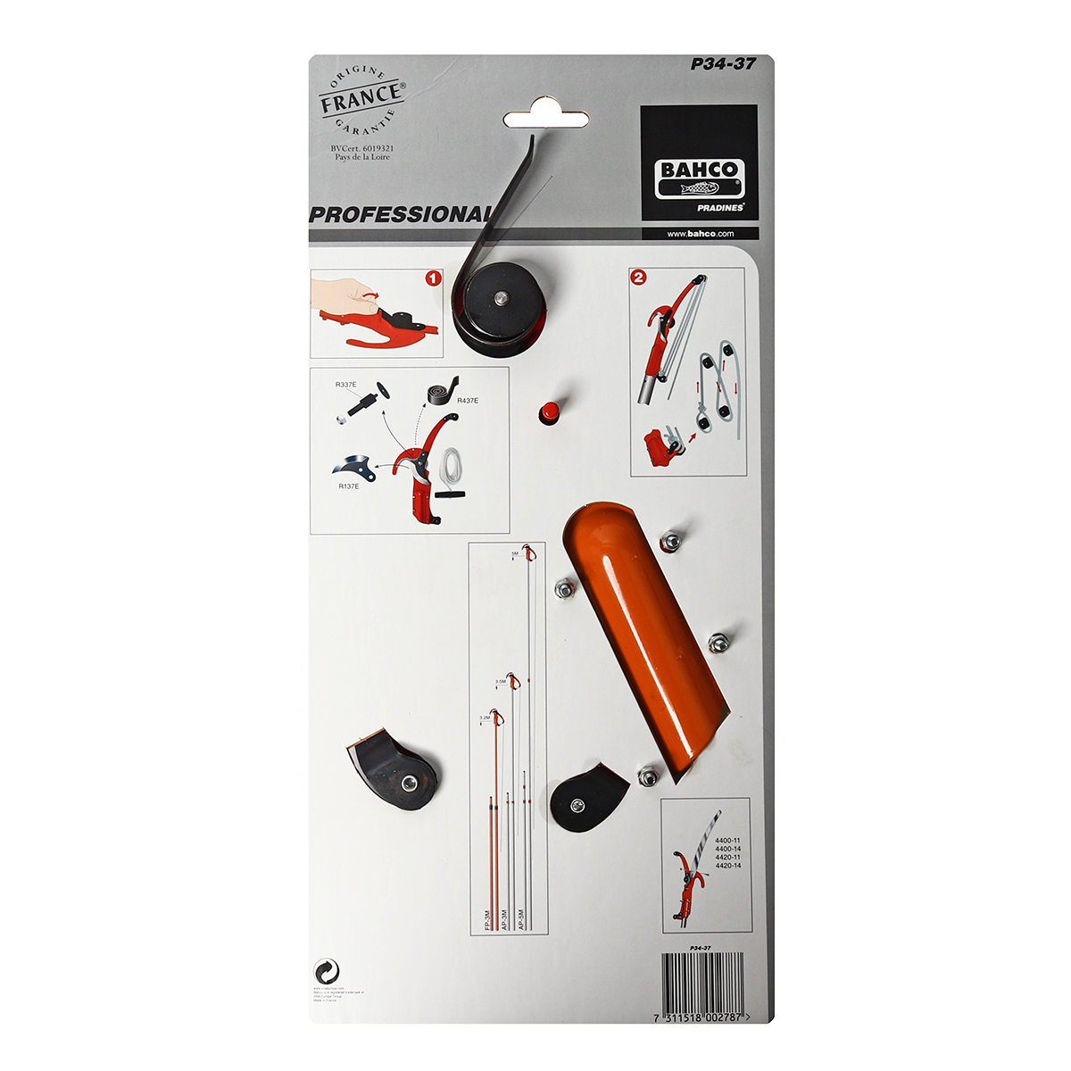 กรรไกรกระตุกใหญ่ 40 MM (P34-37) BAHCO รุ่น 2355 รูปที่ 3