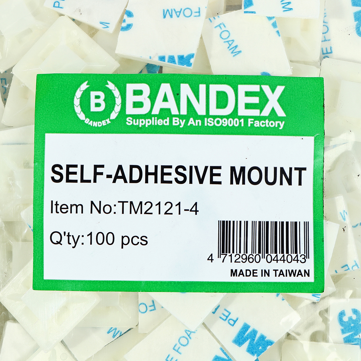 แป้นกาวยึดสายไฟ 21X21MM TM-2121-4 BANDEX รุ่น 0050 รูปที่ 3