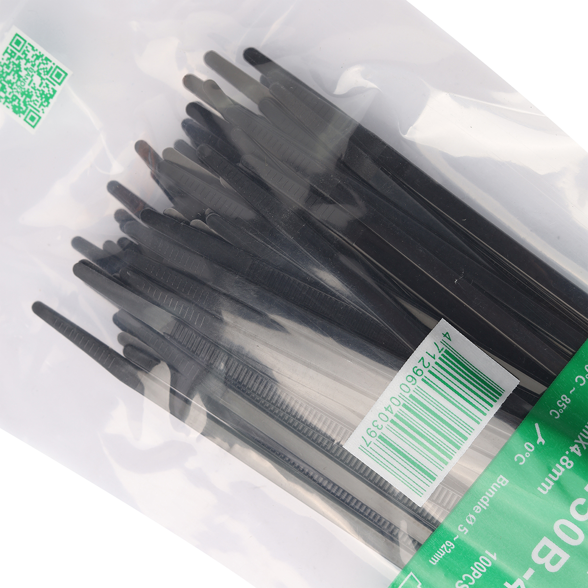 เคเบิ้ลไทร์ 10" ดำ(100 เส้น/PACK) CT-250B-4C BANDEX รุ่น B091-CT250-4B รูปที่ 2