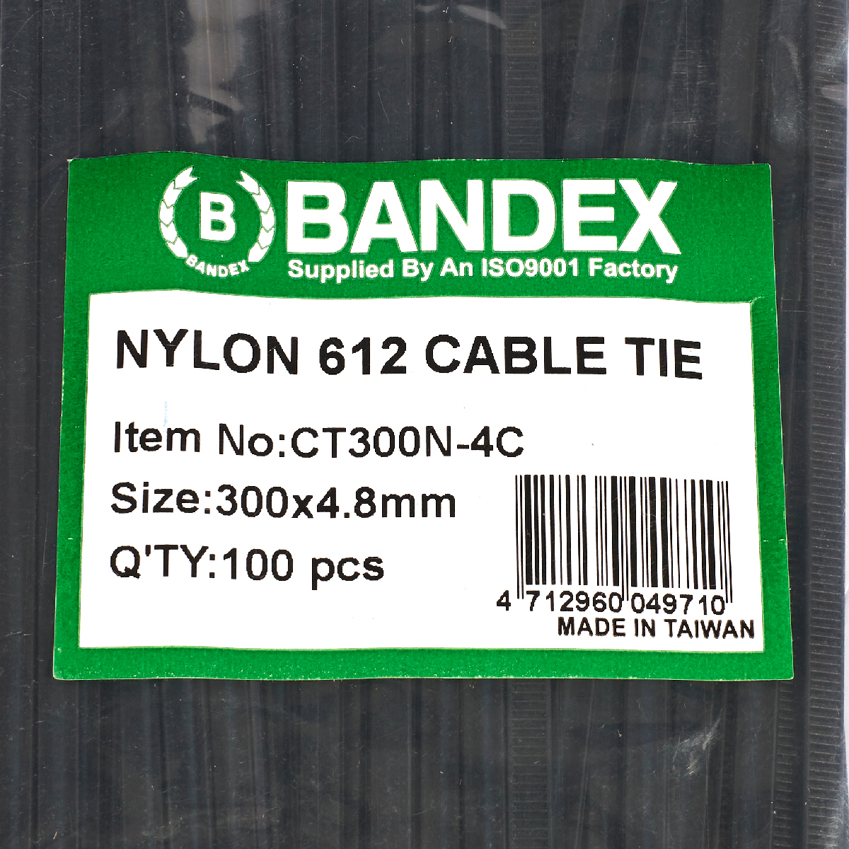 เคเบิ้ลไทร์โซลาร์ 11 7/8"100PCS CT300N-4C BANDEX รุ่น CT300N4C รูปที่ 2