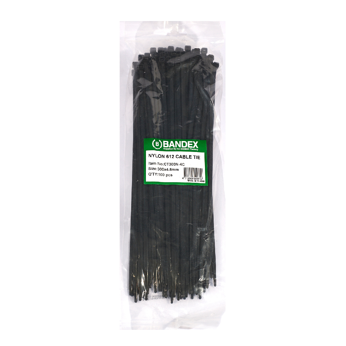 เคเบิ้ลไทร์โซลาร์ 11 7/8"100PCS CT300N-4C BANDEX รุ่น CT300N4C ราคา ฿828