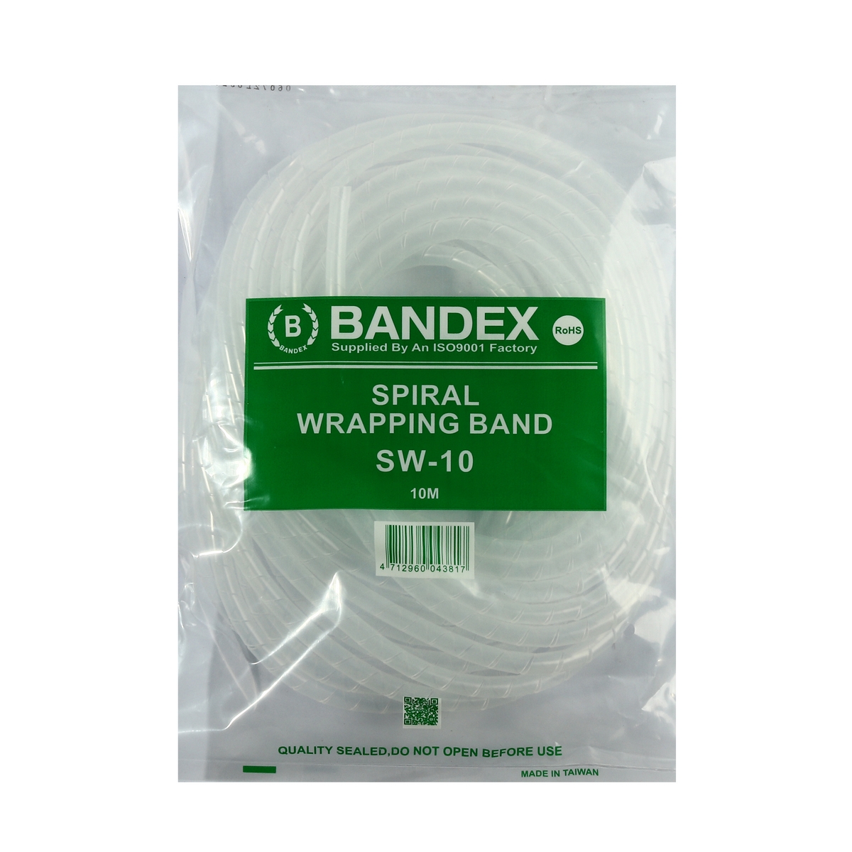 ไส้ไก่ พันสายไฟ 10 เมตร(สีขาว-ใส) SW-10 BANDEX รุ่น SW10 ราคา ฿78