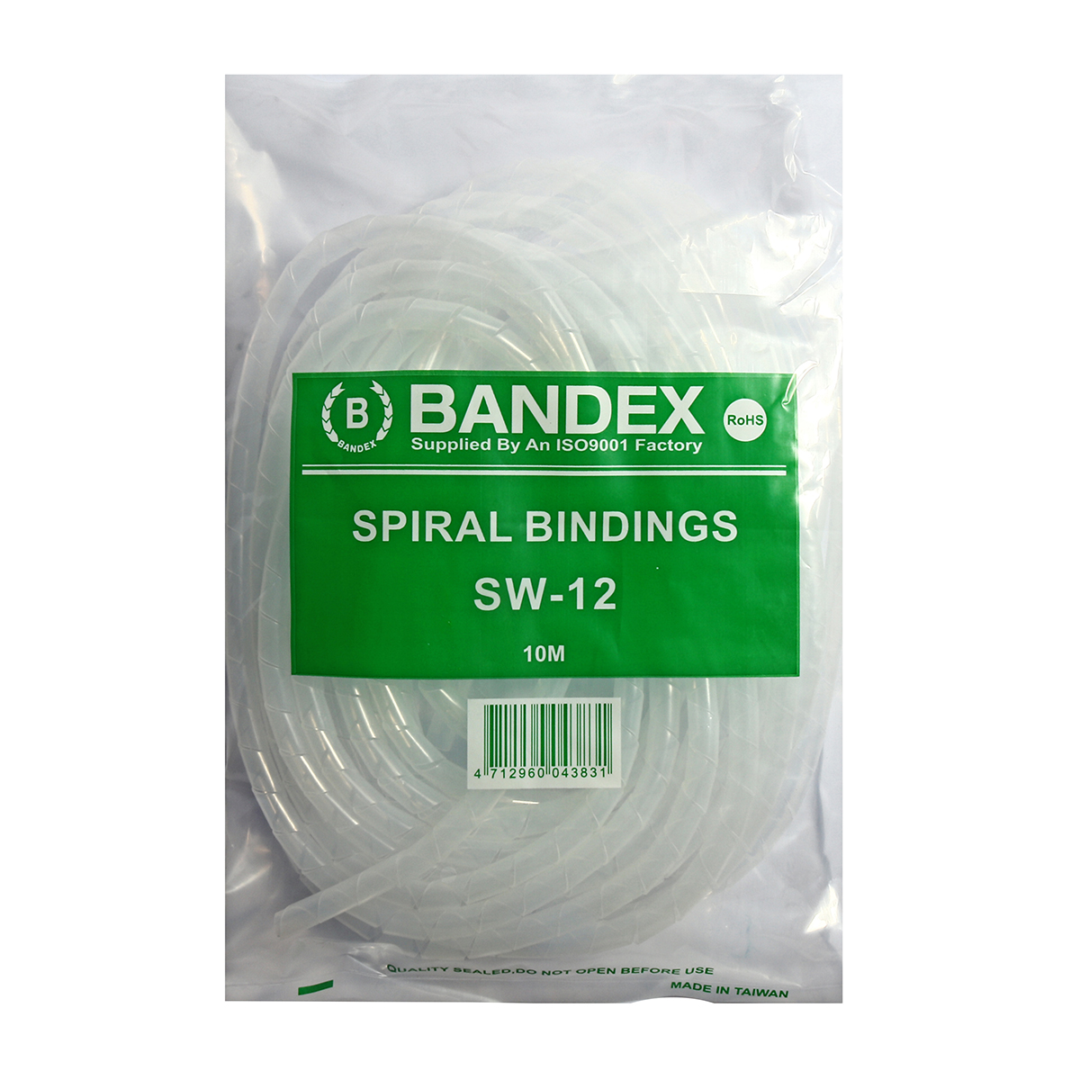 ไส้ไก่ พันสายไฟ 10 เมตร(สีขาว-ใส) SW-12 BANDEX รุ่น SW12 ราคา ฿88.8